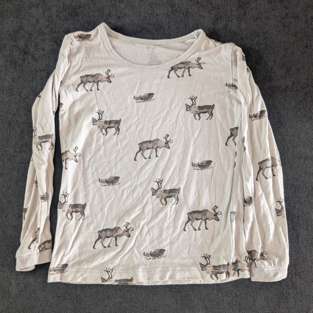 ❤️2/$20❤️Kyte BABY Reindeer PJ top